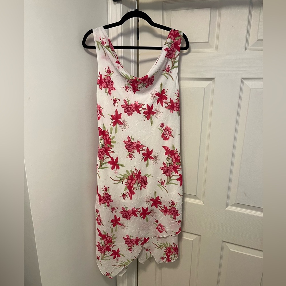 Jessica Pink and White Floral Dress